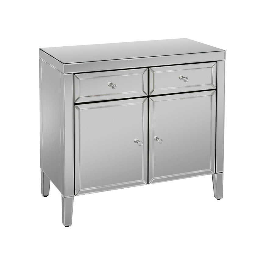 Valencia Mirrored 90cm Small Sideboard - 2 Doors-3