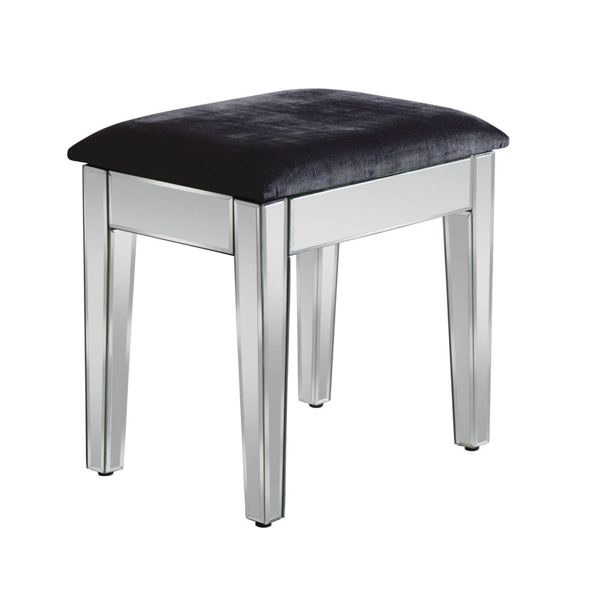 Valencia Mirrored Padded Dressing Stool-2