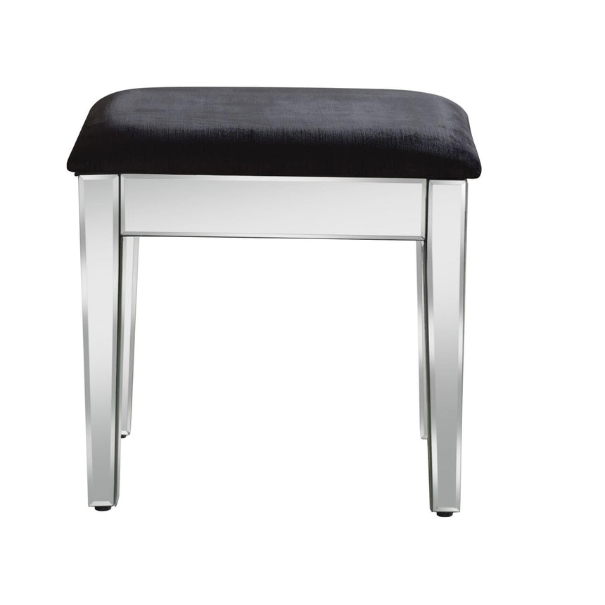 Valencia Mirrored Padded Dressing Stool-5