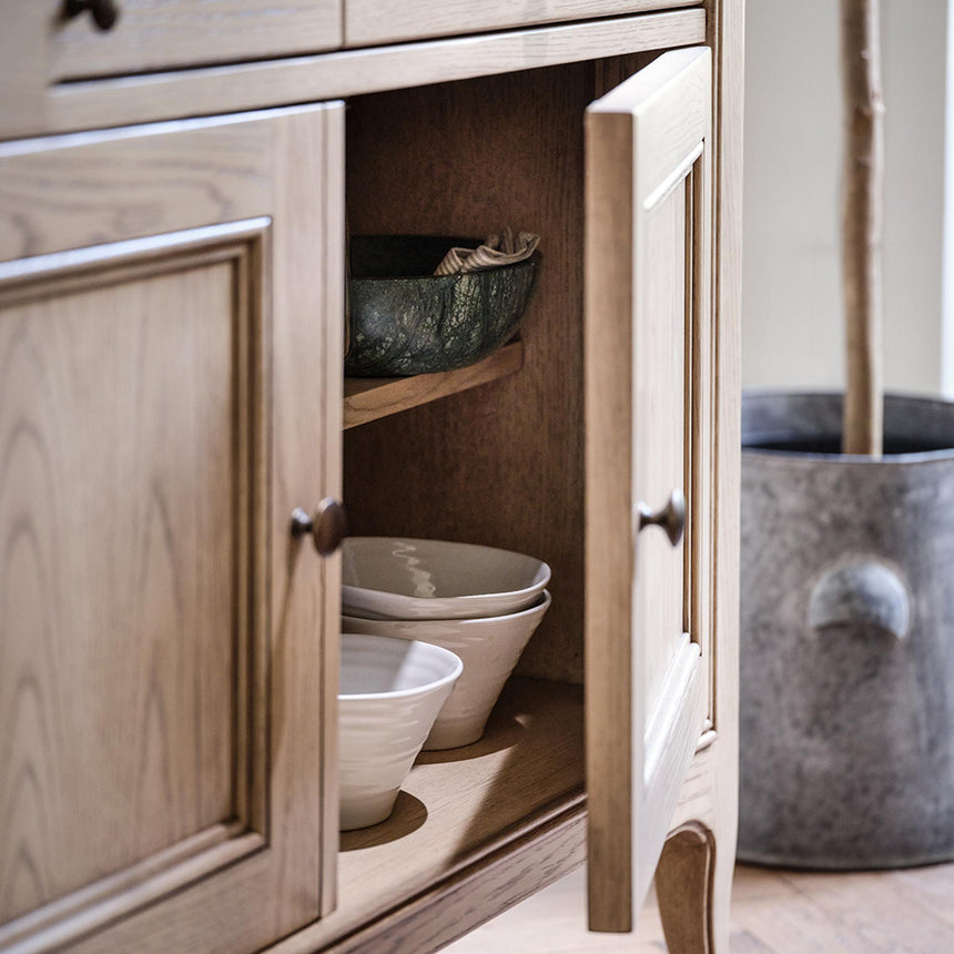 Willis and Gambier Toulon Oak Medium 2 Door Sideboard - 107.4cm-2