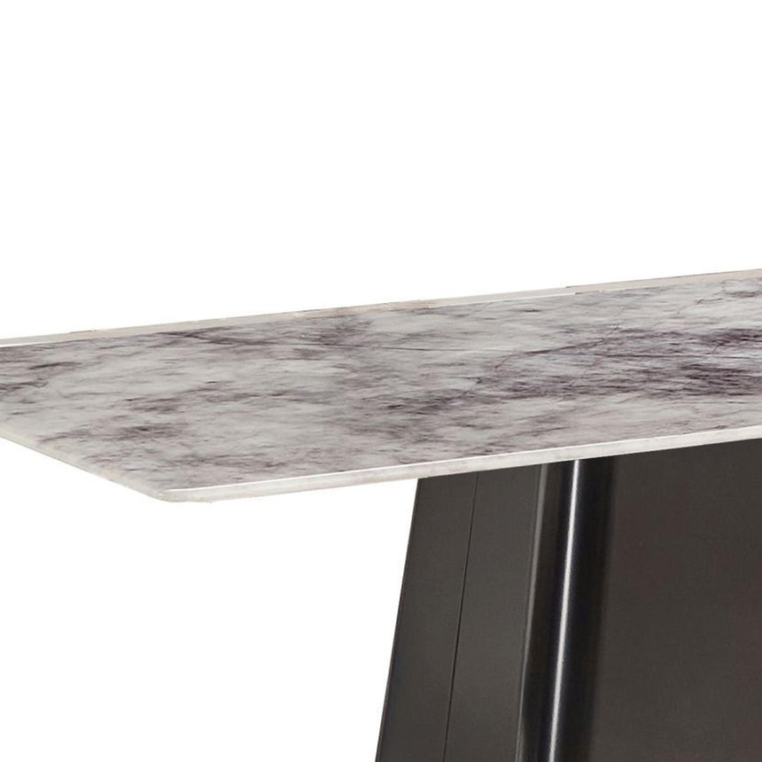 Telma 6 Seater Supreme Grey Marble Dining Table - Sizes Available-2