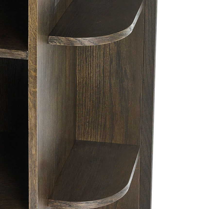 Tambour Dark Oak Ribbed 160cm TV Unit-6