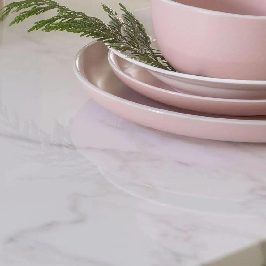 Milan White Marble Coffee Table-4