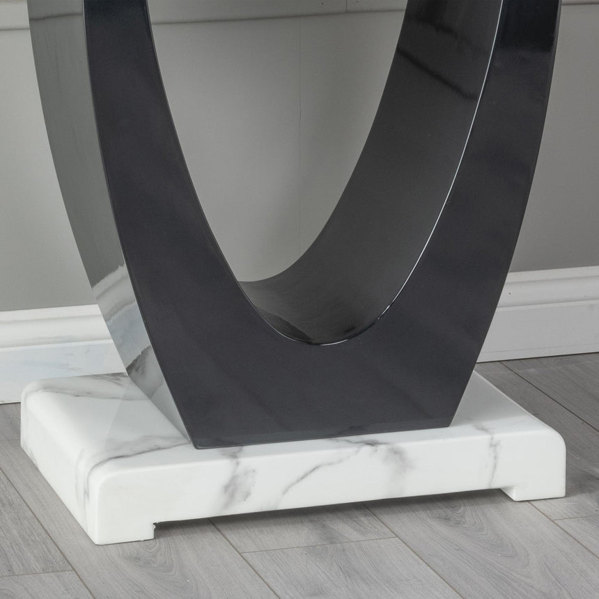 Madrid White Marble Console Table-3