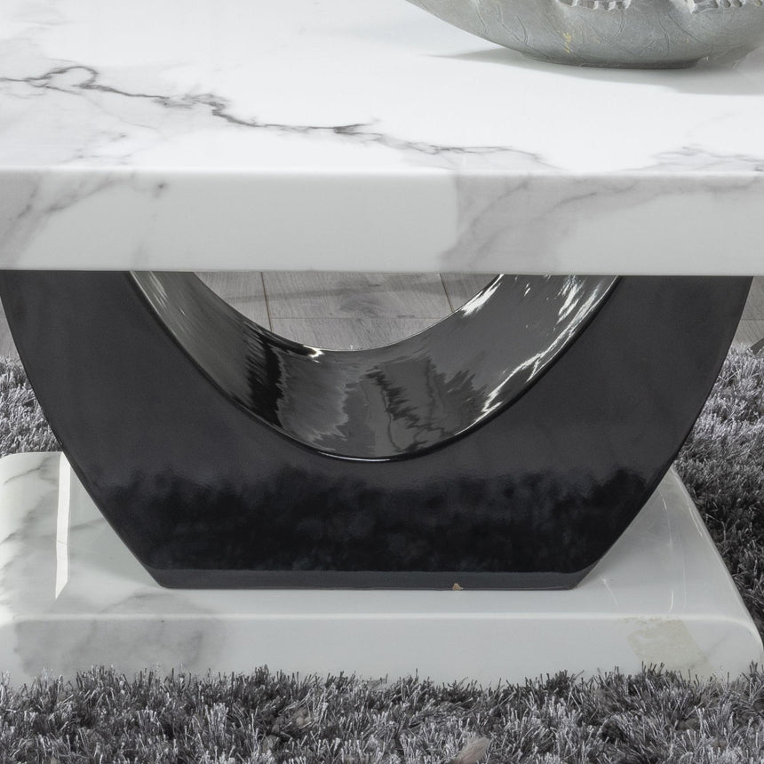 Madrid White Marble Coffee Table-3