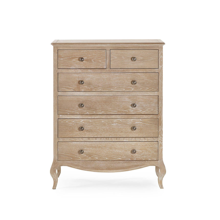 Camille Oak French Style 4+2 Drawer Chest-3