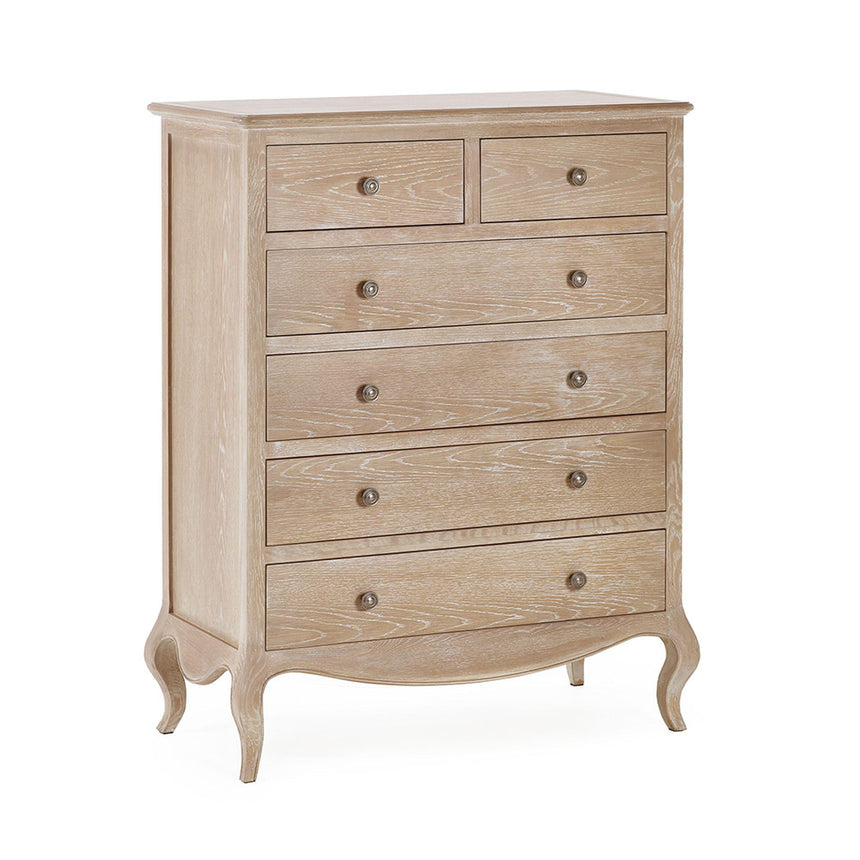 Camille Oak French Style 4+2 Drawer Chest-4