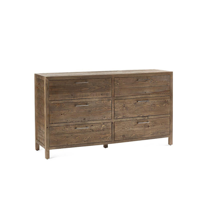 Heritage Reclaimed Pine 6 Drawer Wide Chest-4