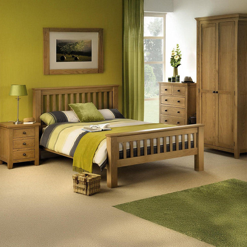 Marlborough Oak 4 Drawer Chest-3