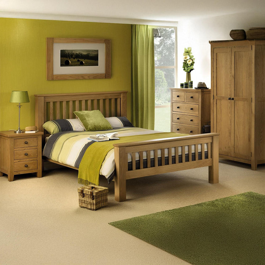 Marlborough Oak 7 Drawer Tall Chest-3