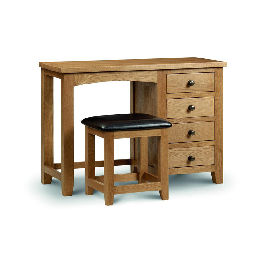 Marlborough Oak Padded Dressing Stool-3