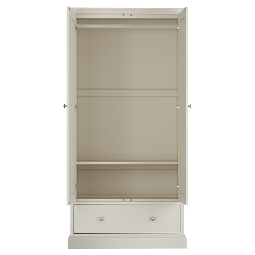 Bentley Designs Ashby Soft Grey 2 Door Combi Wardrobe-2
