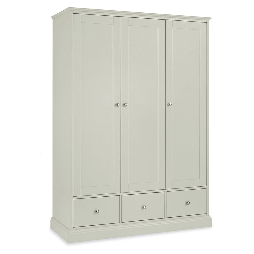 Bentley Designs Ashby Soft Grey 3 Door Combi Wardrobe-3