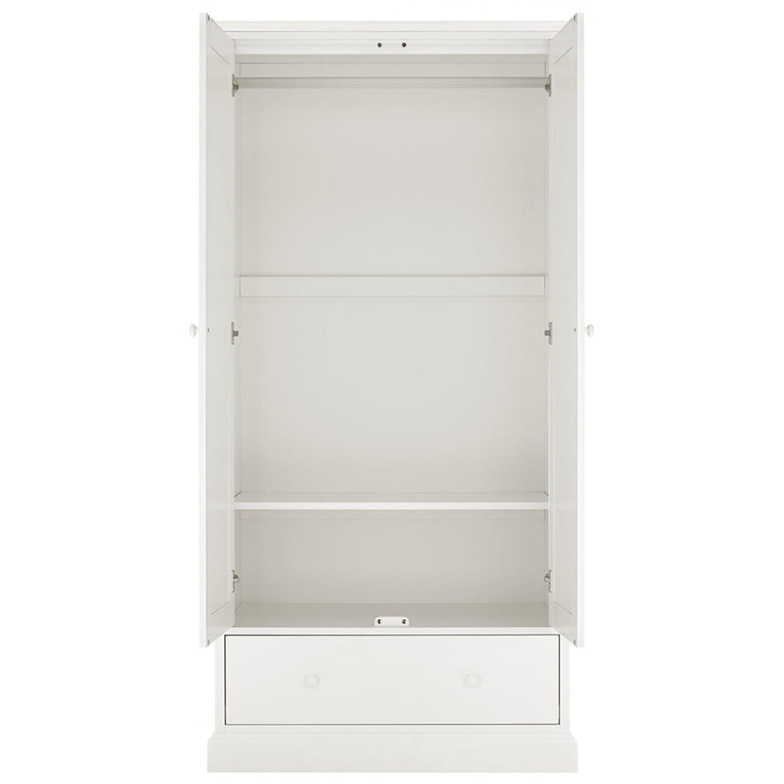 Bentley Designs Ashby White 2 Door Combi Wardrobe-2