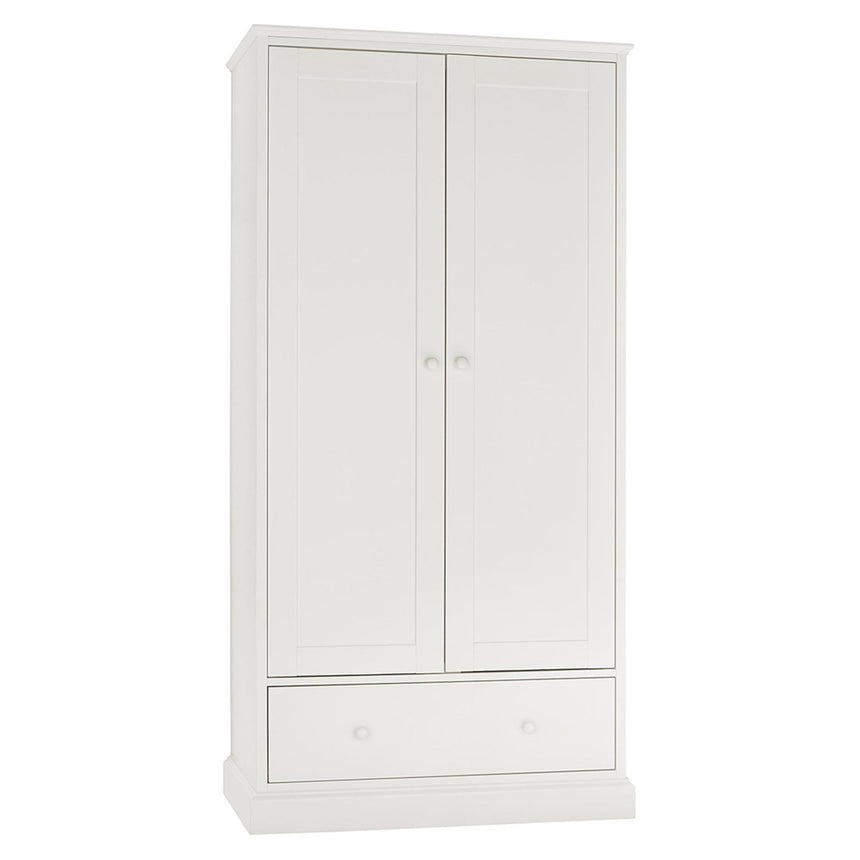 Bentley Designs Ashby White 2 Door Combi Wardrobe-3