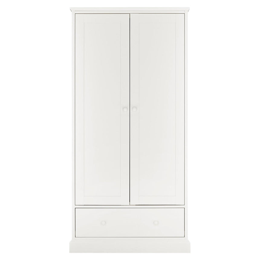 Bentley Designs Ashby White 2 Door Combi Wardrobe-4