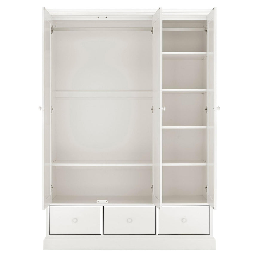 Bentley Designs Ashby White 3 Door Combi Wardrobe-2