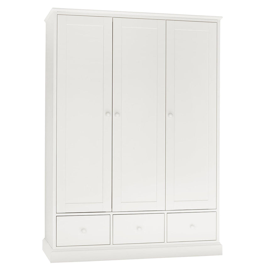 Bentley Designs Ashby White 3 Door Combi Wardrobe-3