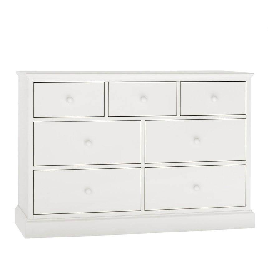 Bentley Designs Ashby White 3+4 Drawer Chest-2