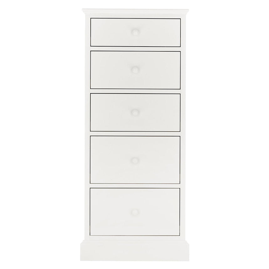 Bentley Designs Ashby White 5 Drawer Tall Chest-3