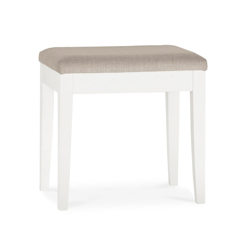 Bentley Designs Ashby White Pebble Grey Fabric Stool-2