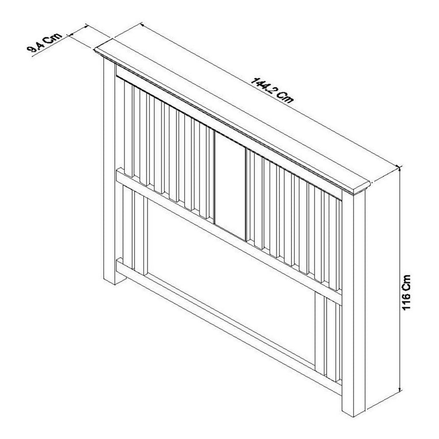 Bentley Designs Hampstead White Headboard Comes in 4ft 6in Double, 5ft King Size-3