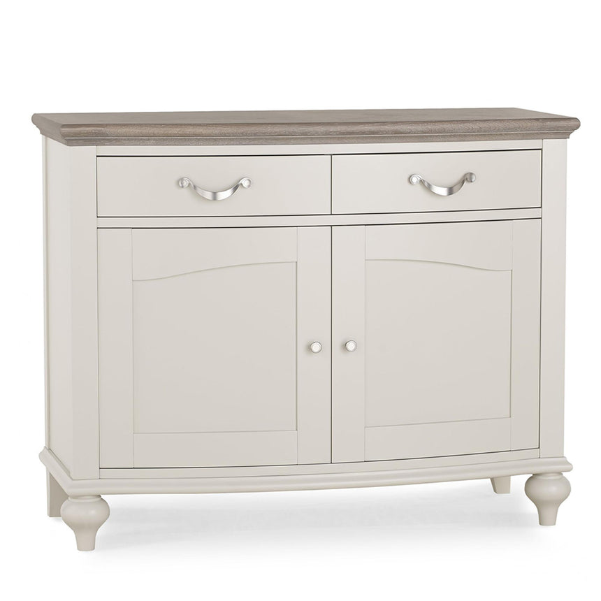 Bentley Designs Montreux Grey Washed Oak and Soft Grey 2 Drawer Narrow Sideboard-5