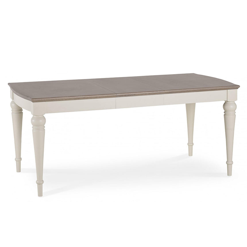 Bentley Designs Montreux Grey Washed Oak and Soft Grey 4 Seater Extending Dining Table-5