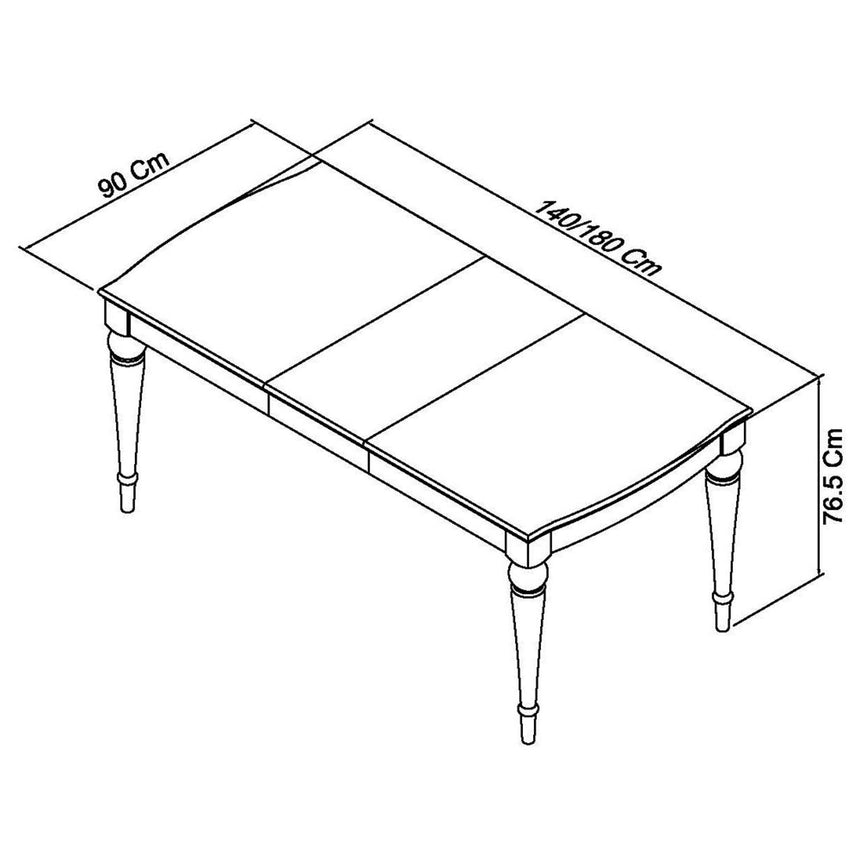 Bentley Designs Montreux Grey Washed Oak and Soft Grey 4 Seater Extending Dining Table-10