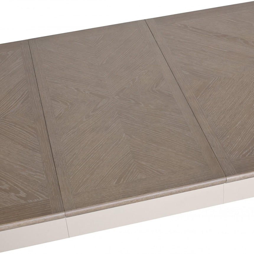 Bentley Designs Montreux Grey Washed Oak and Soft Grey 6 Seater Extending Dining Table-3