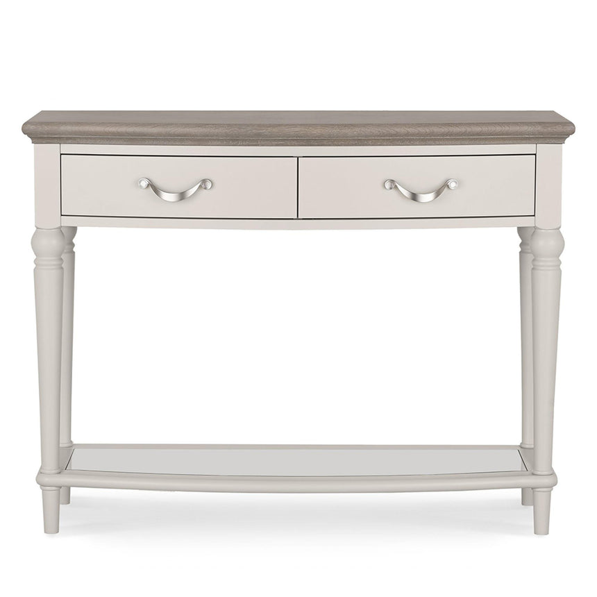 Bentley Designs Montreux Grey Washed Oak and Soft Grey Console Table with Drawer-3
