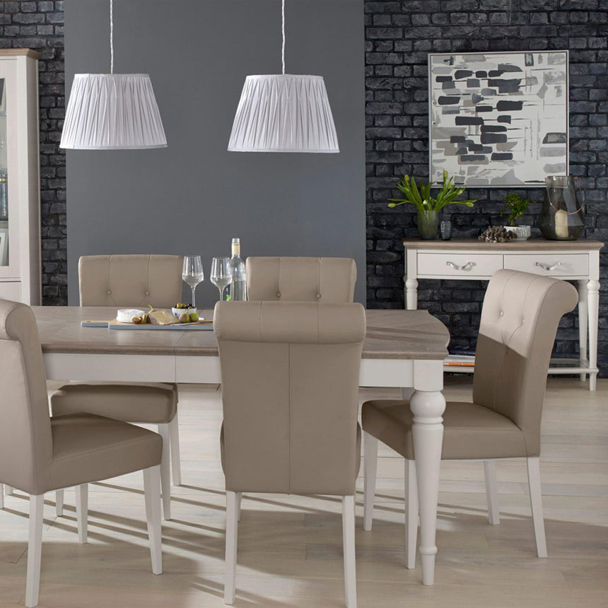 Bentley Designs Montreux Grey Washed Oak and Soft Grey Console Table with Drawer-4