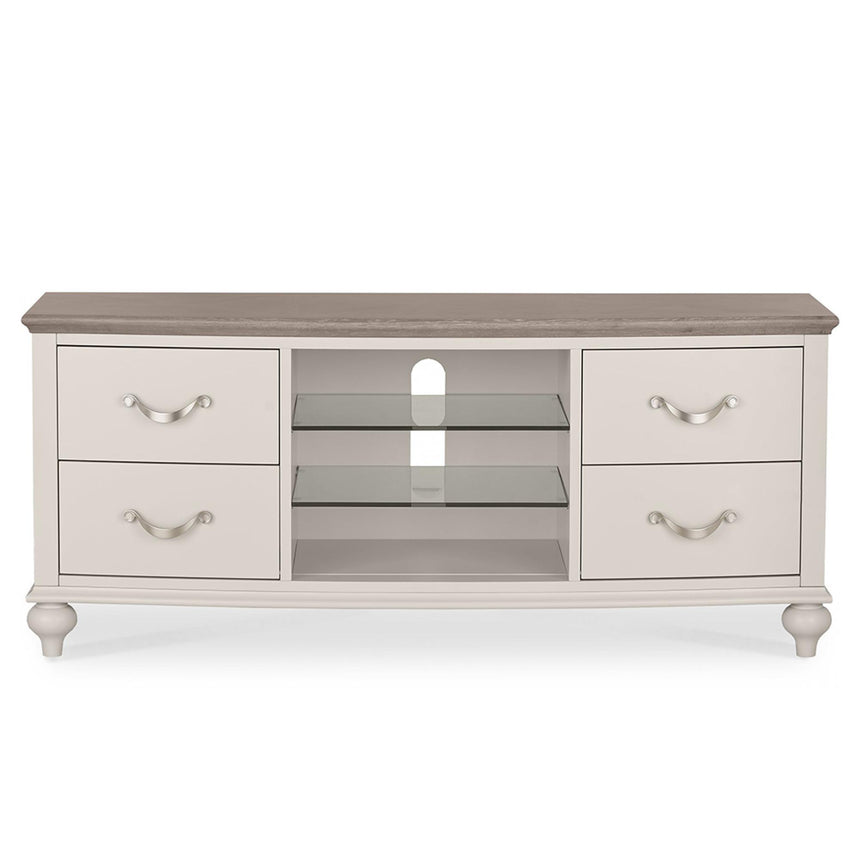 Bentley Designs Montreux Grey Washed Oak and Soft Grey Entertainment Unit 43in Plasma-3
