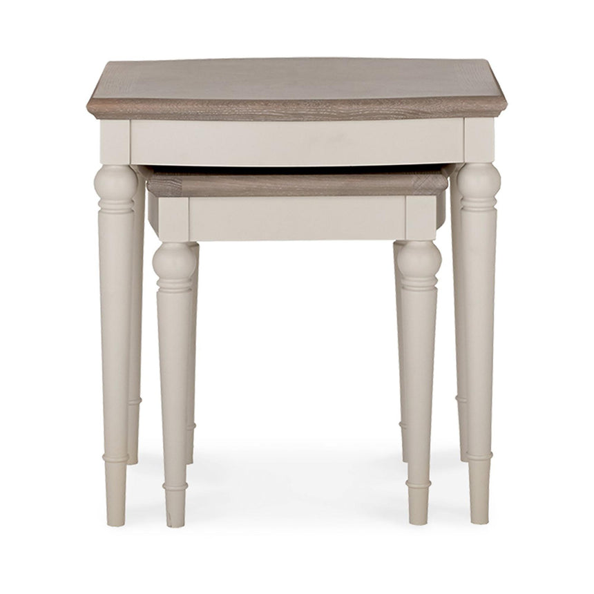 Bentley Designs Montreux Grey Washed Oak and Soft Grey Nest Of Lamp Table-2