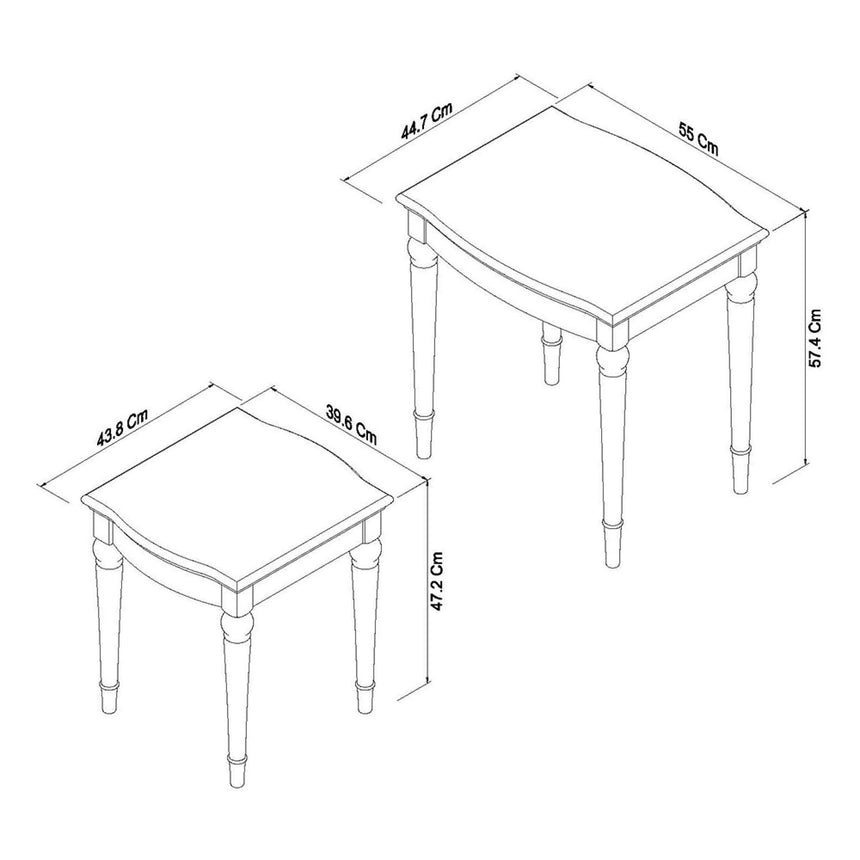 Bentley Designs Montreux Grey Washed Oak and Soft Grey Nest Of Lamp Table-3