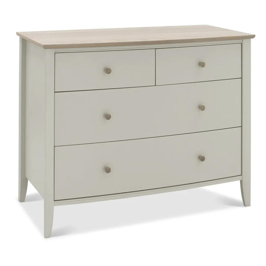 Bentley Designs Whitby Scandi Oak and Soft Grey 2+2 Drawer Chest-2