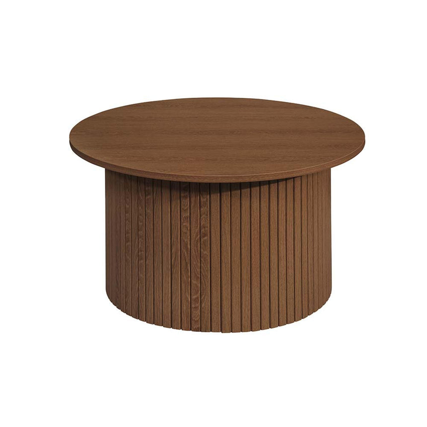 Axel Walnut Fluted Round Coffee Table-3