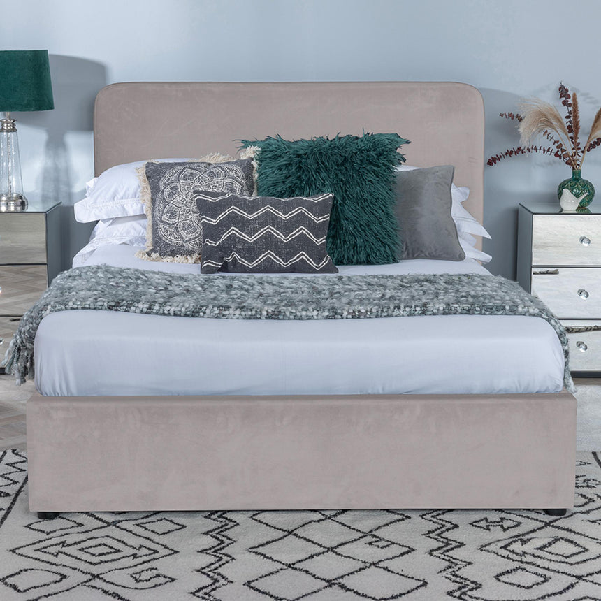 Ashby Beige Fabric 4ft 6in Double Ottoman Storage Bed-3