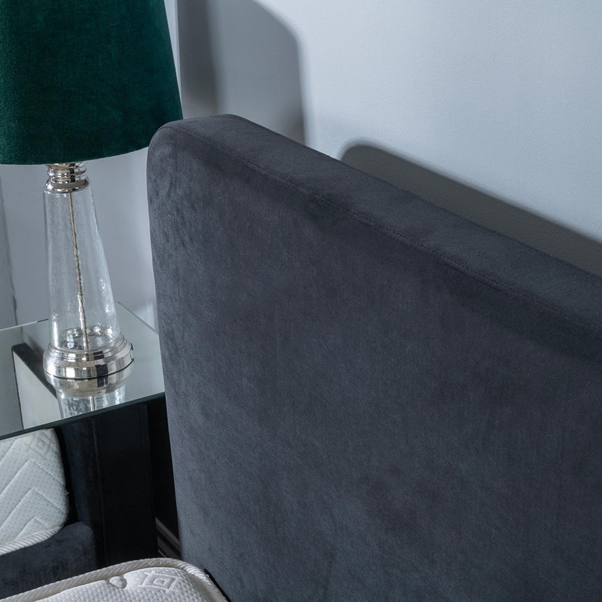 Ashby Black Fabric Bed-6