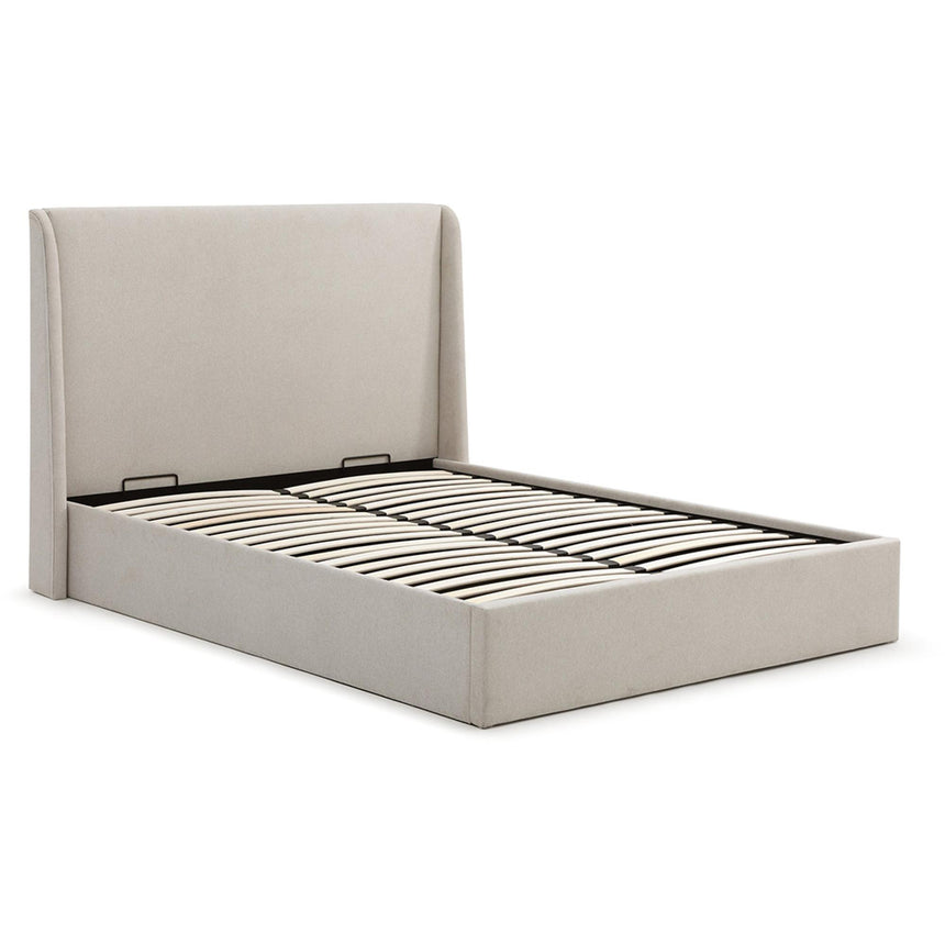 Denver Beige Fabric Multi-Lift Ottoman Storage Bed - Sizes Available-4