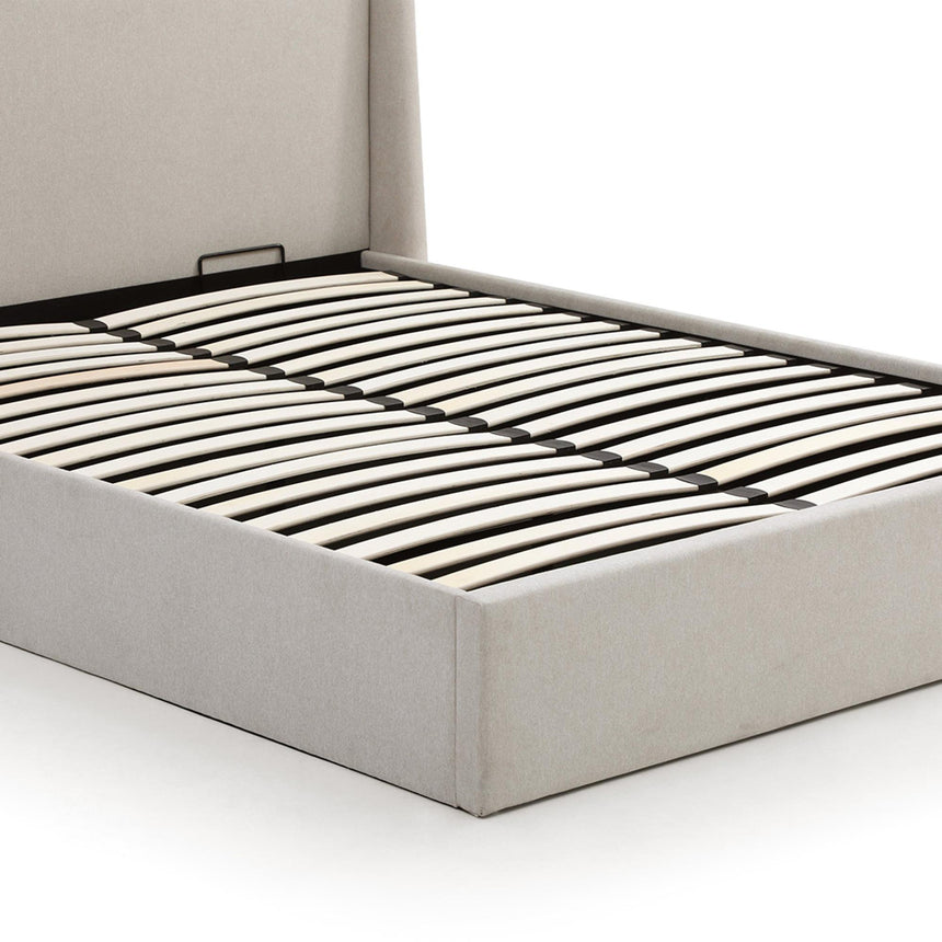 Denver Beige Fabric Multi-Lift Ottoman Storage Bed - Sizes Available-6