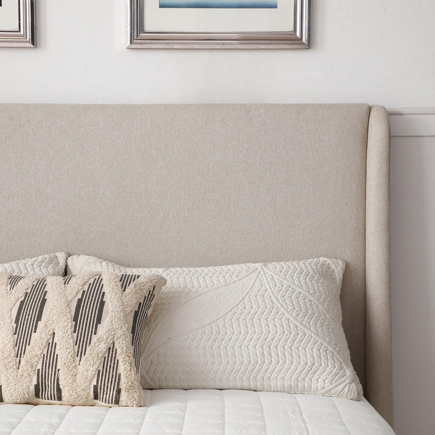 Denver Beige Fabric Multi-Lift Ottoman Storage Bed - Sizes Available-7