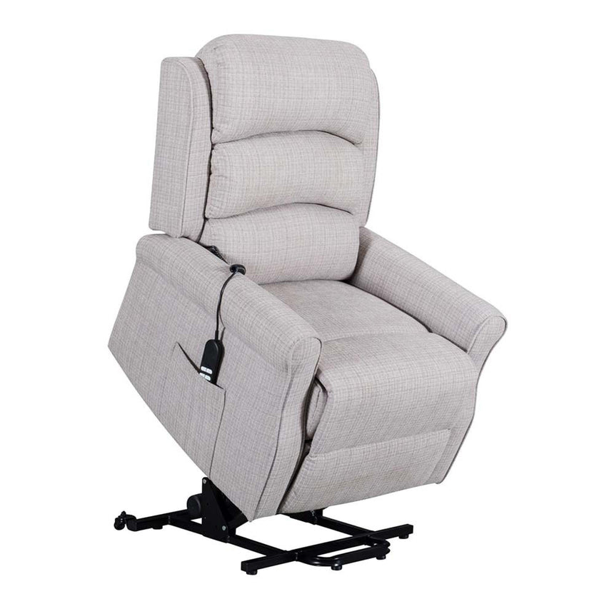 Baxter Hebe Natural Textured Chenille Electric Recliner Chair-3