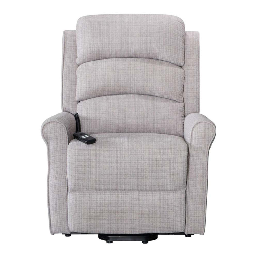 Baxter Hebe Natural Textured Chenille Electric Recliner Chair-5
