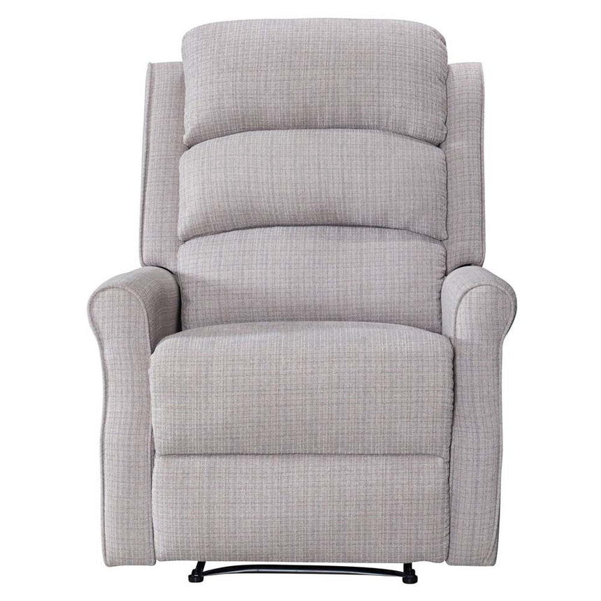Baxter Hebe Natural Textured Chenille Manual Recliner Chair-3