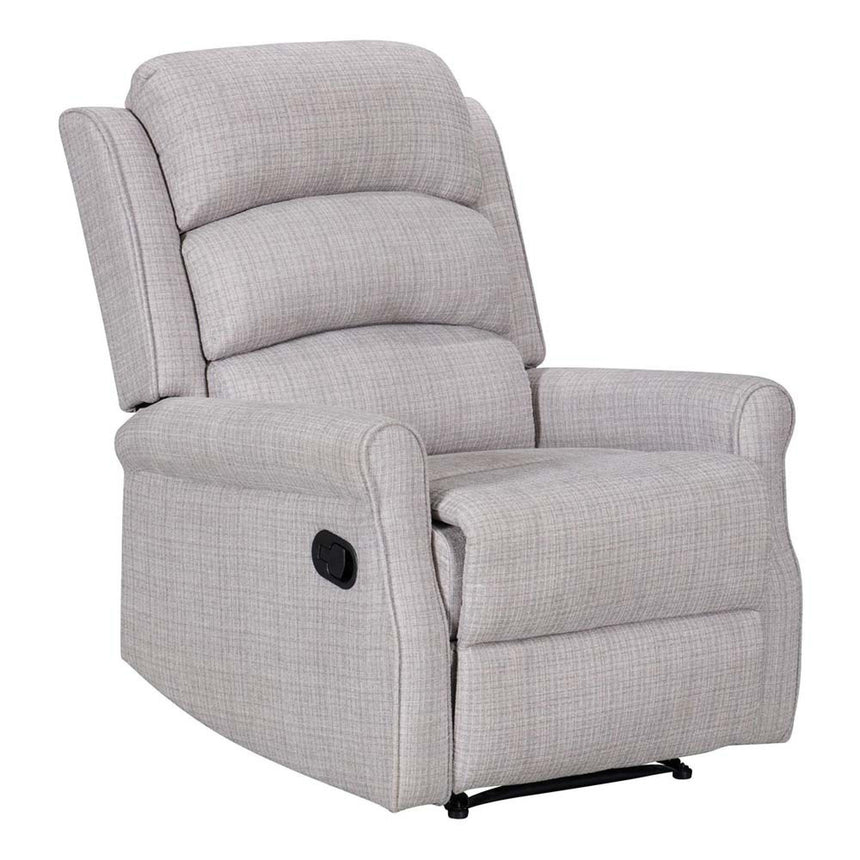 Baxter Hebe Natural Textured Chenille Manual Recliner Chair-4