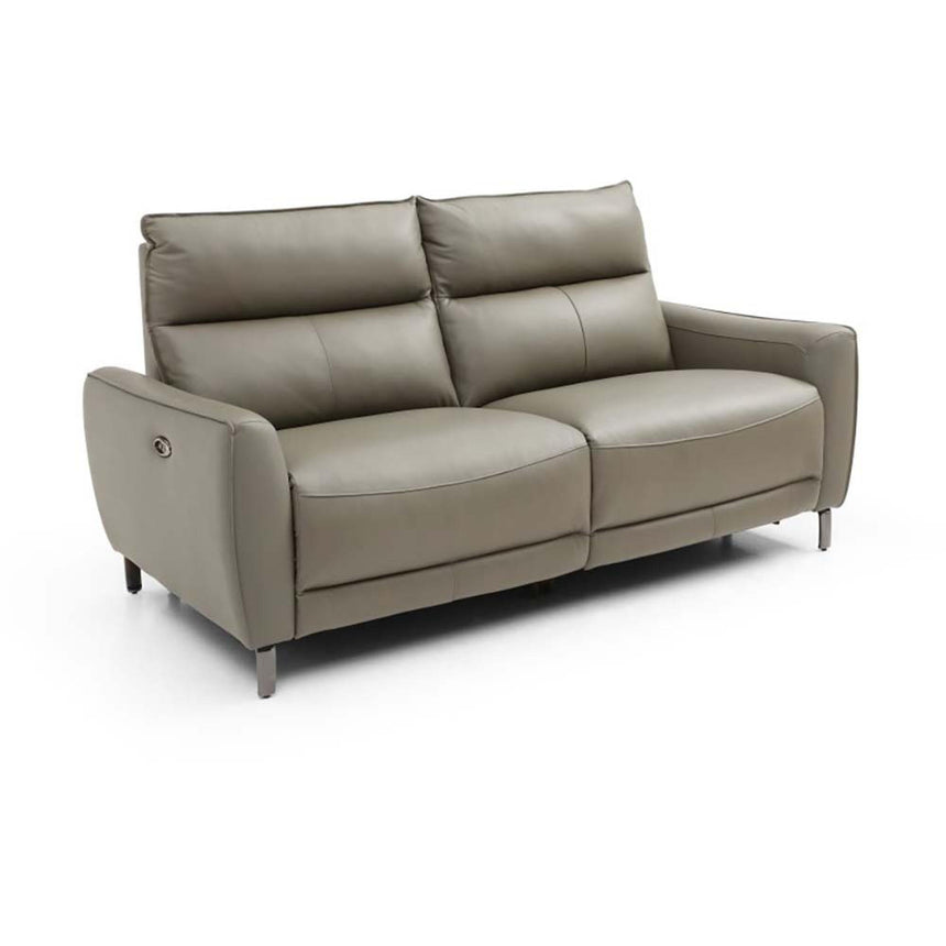 Brooke Taupe Leather 3 Seater Electric Recliner Sofa-5