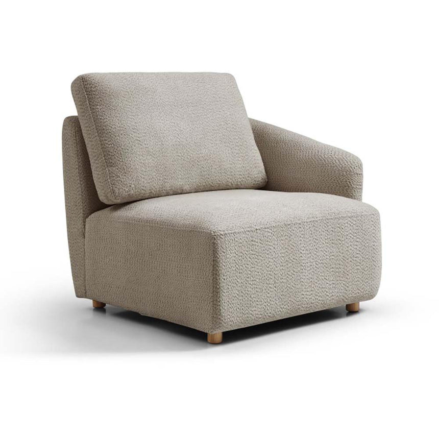 Como Taupe Boucle Fabric 3 Seater Modular Sofa-3