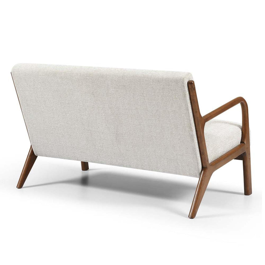 Inca Leto Natural Woven Chenille Fabric 2 Seater Sofa-4