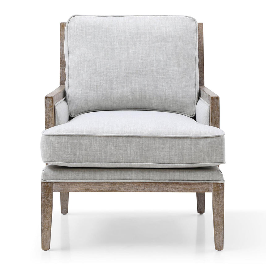 Beatrice Grey Fabric Armchair-2